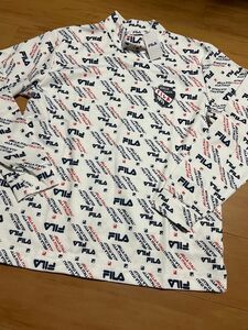 FILA ハイネックシャツ 長袖 総柄