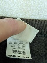 19．日本製 BARNS サンフェードカラー ジャズプリント SWINGING 半袖 Tシャツ 両面デザイン メンズL 黒系白x510_画像6