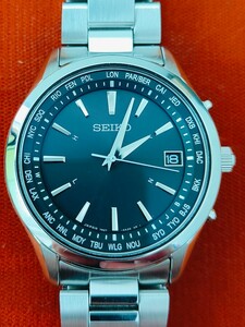 SEIKO/RADIO WAVE CONTROL/ セイコー ソーラー/メンズ 腕時計/極美品/箱付き