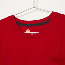 【新品】CARHARTT カーハート グラフィックポケットTシャツ レッド 5.3オンス メンズMサイズ相当(ボーイズXLサイズ)_画像3