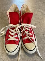 CONVERSE ALL STAR ハイカット キャンバス 赤 レッド 24.0 コンバースオールスター ☆ちょこオク☆靴80_画像2