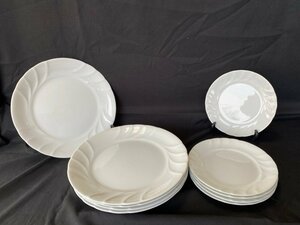 NARUMI BONE CHINA 取り皿 皿5枚 16.5㎝ 皿5枚 23.7㎝ プレート 皿 白 ホワイト ナルミ ボーンチャイナ食器 ☆ちょこオク☆雑貨100