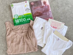  unused goods! underwear 6 point set summarize shirt inner pants men's lady's *... ok *80