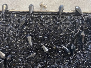  No-brand beads bag black *... ok * Sagawa 80 size 