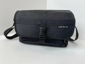 MINOLTA カメラバッグ 黒 ソフトケース ☆ちょこオク☆80