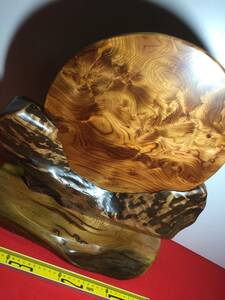 130 鏡板 希少オブジェ 世界遺産 屋久杉 無垢材 置物 オブジェ 虎杢 極上杢 一点物 インテリア 自然の造形美