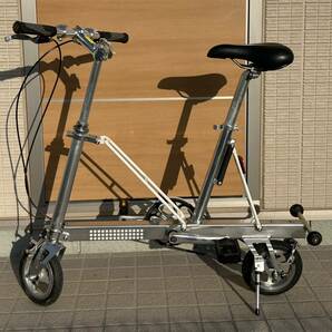 CarryMe ミニベロ 折り畳み自転車 キャリーミー パシフィック PACIFIC 折りたたみ自転車 小径車 輪行 CARRY ME シルバー アルミ 旅行の画像4