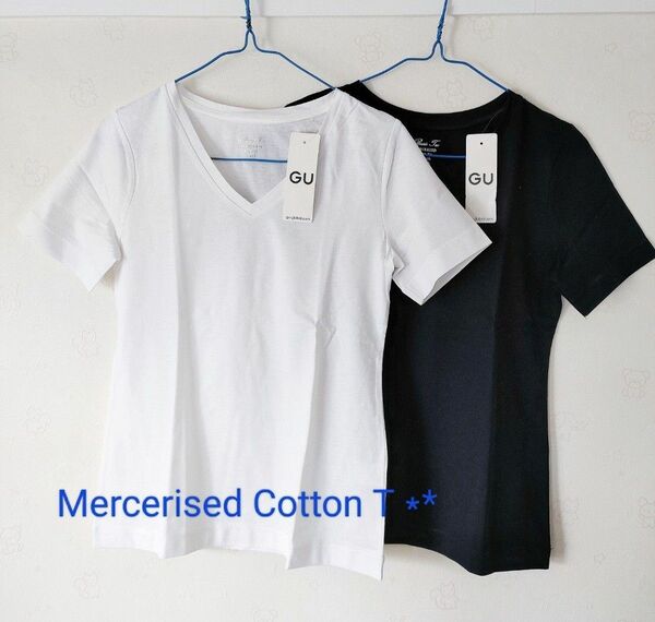 新品未使用 Mercerised CottonマーセライズドコットンTシャツ 2枚組 Sサイズ きれいめTシャツ 完売品