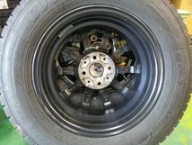 ■40995■シュナイダー 14インチ 5.5J ET38 4穴 PCD100 アイスナビ7 185/70R14 4本 【22年製 9分山】スタッドレスアルミ4本セット_画像6