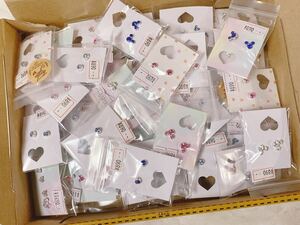 [1 jpy start ] set sale large amount unused goods earrings 35 piece together various Kawai i set lady's accessory * junk [PQT04]