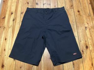 Dickies USA輸入　w36 ネイビー　ハーフパンツ 100円スタート　売り切り　古着　ワークパンツ ショートパンツ ディッキーズ 