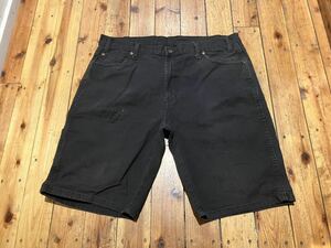 Dickies USA輸入　w38 ストレッチ　黒　100円スタート　売り切り　ハーフパンツ ショートパンツ ダック地　ワークパンツ　古着