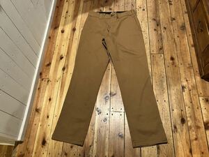 Dickies USA輸入　w31相当　茶色　スケボーライン　100円スタート　売り切り　ワークパンツ　ストレッチ　古着　ストレート 