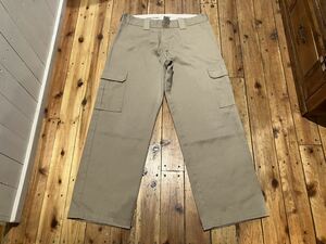 Dickies USA import cargo pants w34 corresponding 100 jpy start selling out old clothes work pants army bread beige 