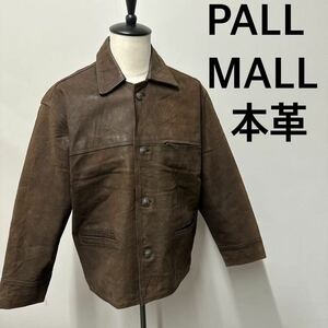 PALLMALLレザーフライトジャケットブラウンMサイズ表記Lサイズ相当本革