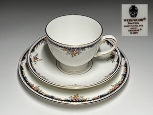 【瑞】ウェッジウッドWEDGWOOD OSBORNE　カップ＆ソーサー＋ケーキ皿