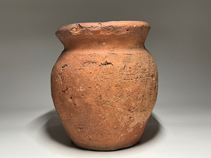 【瑞】古い陶器　壺　高：２０．２ｃｍ　詳細不明