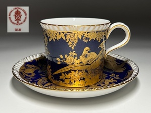 [.] Royal Crown Dubey RoyalCrownDarby Gold Aves cup & блюдце 