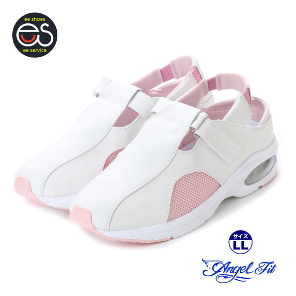 ★新品★【16546-PINK_LL】ナースシューズ 医療・介護・事務所の現場に人気のワークシューズ サンダル風 エアクッションソール