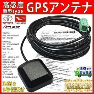 GP2【W64 トヨタ 用 GPSアンテナ 置き型タイプ】 NSZT-YA4T DSZT-YC4T NSZT-W64 NSZT-ZA4T ナビ アルファード プリウス アクア シエンタ 等