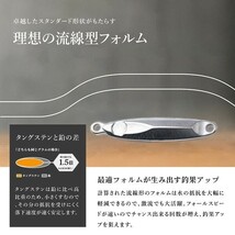 【40g 6個入】メタルジグ タングステン 無垢バルク品価格 定番の形状 高純度 オモリ シンカー 無塗装 自作 メタル ジグ 青物 ヒラメ 根魚に_画像3