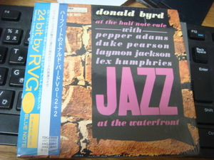 DONALD BYRD AT THE HALF NOTE CAFE VOL.2 ＋２東芝 BLUE NOTE RVG 紙ジャケ ｃｄドナル ドバード PEPPER ADAMS