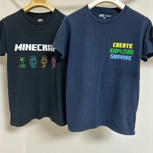 2点セットユニクロ　マインクラフト　キッズ　Tシャツ150