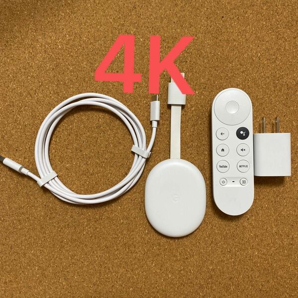 正規品 純正 Google Chromecast with TV クロームキャスト 4K 5qn