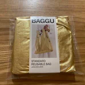 BAGGU メタリックゴールド　スタンダードサイズ