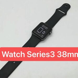 Apple Watch Series3 38mm GPS スペースグレイアルミニウム/ブラックスポーツバンド 