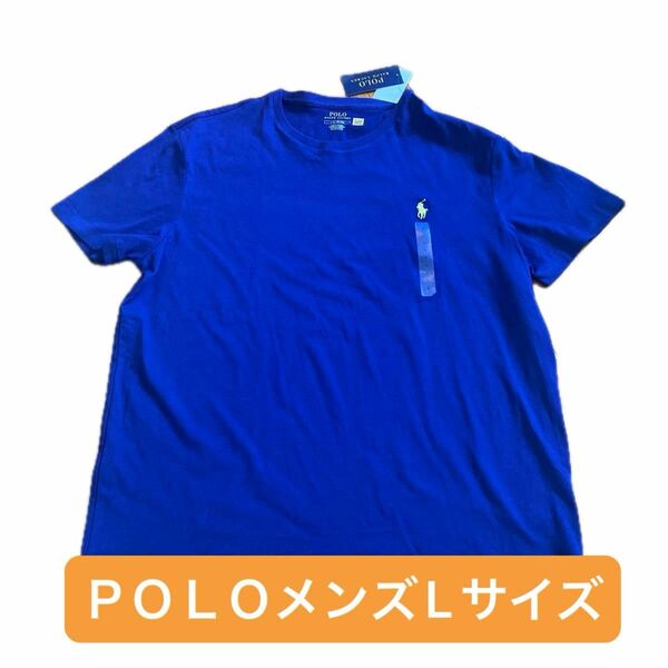 ラルフローレン) POLO Ralph Lauren メンズ L無地 クルーネック Tシャツ ワンポイント [輸入品] 半袖