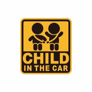 CHILD IN THE CAR　セイワ SEIWA WA123 セーフティーサイン CHILD IN THE CAR　マグネットタイプ