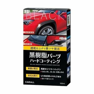 晴香堂 CARALL 2134 黒樹脂パーツハードコーティング 容量：100ml（マイクロファイバークロス付き）