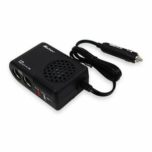 大自工業 Meltec E-106 DCDCコンバーター 15A 24V車に12V車用カー用品使用可能 USB2口付