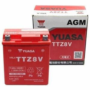 台湾ＹＵＡＳＡ (台湾ユアサ) TTZ8V バイク用バッテリー 電解液注入済み◆本州・四国・九州は 送料無料!!◆