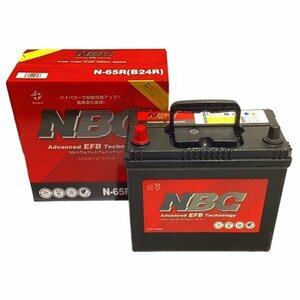 NBC N-65R(B24R) 国産車用バッテリー アイドリングストップ車対応 CALCIUM PREMIUM BATTERY