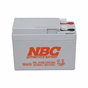 NBC GEL 4A-BS シールド型 バイク用バッテリー GELタイプ 液入充電済