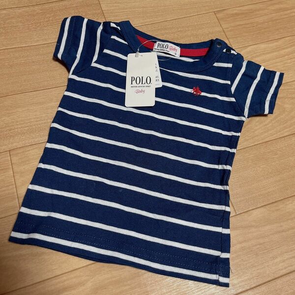 【新品・タグ付】サイズ70＊ポロベビー 半袖 ボーダー Tシャツ ベビー服 polo baby