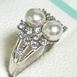 「花珠級本真珠指輪7mm」綺麗　天然パールリング　k18仕上げ