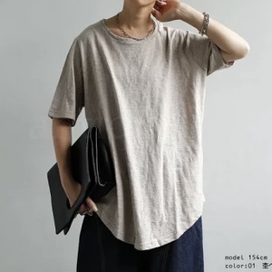 antiqua　アンティカ　『抜群の風合いで心地良く。抜け感ツクル、大人のベーシック。』　スラブT Tシャツ