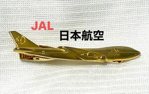 JAL ネクタイピン　飛行機　ゴールド タイピン ヴィンテージ　鶴丸　ジャル　日本航空　