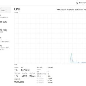 GMKtec ミニpc AMD Ryzen9 7940HS 16GB+512GB Radeon 780M Graphics win11Proの画像6