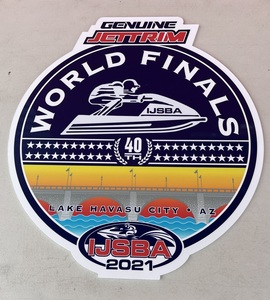 ★IJSBA ワールドファイナル 2021 40周年記念 サインボード JETTRIM 世界選手権 WORLDFAINALS ブルー・オレンジ