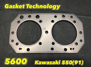 《5600》 Gasket-Technology Kawasaki 550SX(91-95) ステンレス ヘッドガスケット