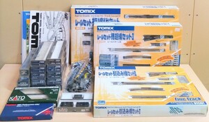 TOMIX 91091 91092 91064 rail against direction type Home set KATO 8022 8025 TOMIX empty case many booklet instructions book@ Junk parts various together 