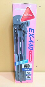 Velbon EX-440 カメラ用三脚 ブラック 購入後未使用保管品 画像重視現状渡し品 ほぼ未使用品