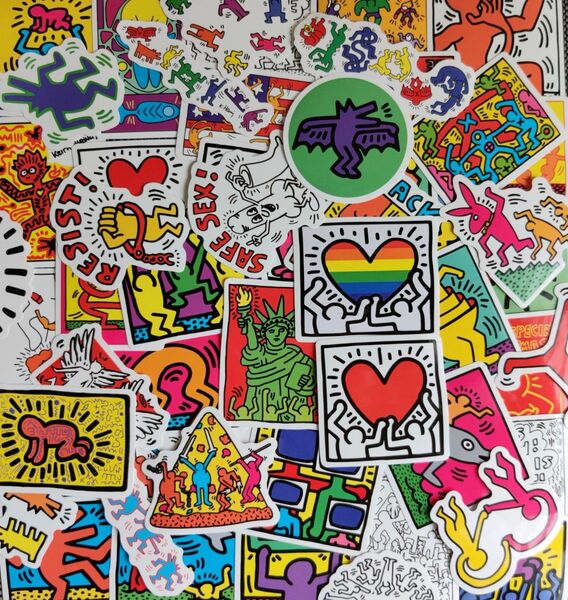 Keith Haring“Art”ステッカー集#キース・ヘリング“Art”Sticker's■×51枚セット送料込み899円