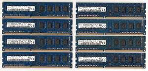 SKhynix ★ DDR3 デスクトップ用メモリ　PC3-12800U　4GB×8枚セット ★ 両面チップ：4枚・片面チップ：4枚 ★