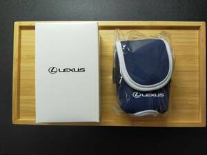 ★箱付き/未使用/LEXUS　レクサス オリジナル ゴルフボールポーチ /ネイビー　★非売品