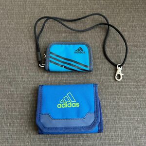 adidas キッズ用財布　 ブルー　男の子